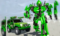US Police Car Real Robot Transform image