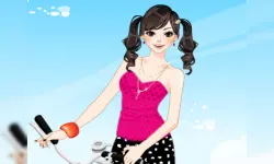 Bicycle Girl Dressup image