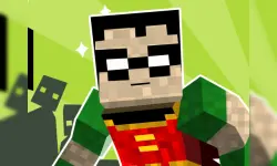 teen titans go minecraft teenage runner 3d image