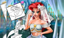 Coloring Book for Ariel Mermaid image
