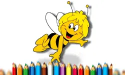 Maja the Bee Coloring Book image
