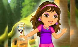 Dora in the garden image