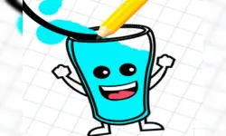 Happy Glass Draw lines image