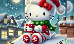 Hello Kitty Christmas Puzzle: Festive Holiday image