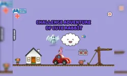 Challenge adventure of cute rabbit image