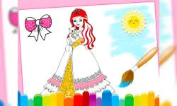 Princess Coloring Glitter image