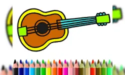 BTS Music Instrument Coloring Book image