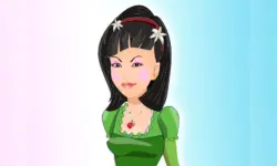 Asian Girl Dress Up image