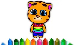 Talking Tom Coloring Book image