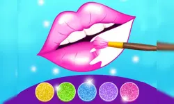 Glitter Lips Coloring Game image