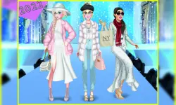 Winter White Outfits: Dress Up Game image