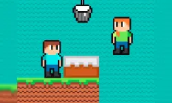 Brothers are making a cake image