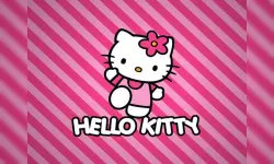 BTS Hello Kitty Coloring image