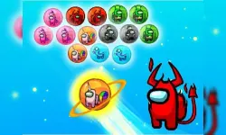 Among Us Bubble Shoot Puzzle image
