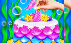 Mermaid Cake Cooking Design - Fun in Kitchen image