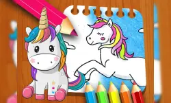 Unicorn Coloring Book image