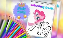 Cute Pony Coloring Book image