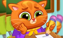 Lovely Virtual Cat At School image