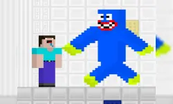 NOOB VS BLUE MONSTER GAME image