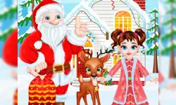 Baby Taylor Christmas Reindeer Fun image