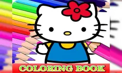 Coloring Book for Hello Kitty image