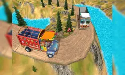 US Cargo Truck Driving 3D image