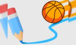 Basketball Line - Draw The Dunk Line image