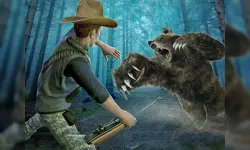 Wild Bear Hunting sniper shooting image