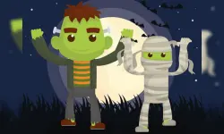 Vampires And Frankenstein Coloring image