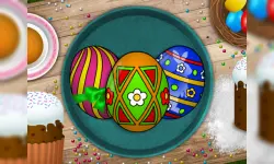 Handmade Easter Eggs Coloring Book image