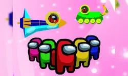 Among Us Space Colorfull - Pin Pull Game image
