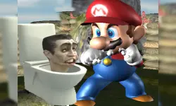 Super Spy Mario VS Skibidi Toilet image