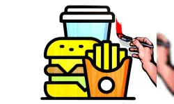 Fast Food Coloring Book image