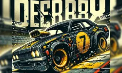 Demolition Derby Car 3d image