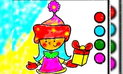 Easy Coloring SantaClaus image