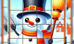 Happy Snowman Puzzle image