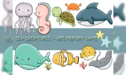 Kids Memory Sea Creatures image