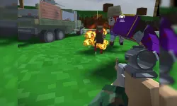 Blocky Zombie And Vehicle Shooting image