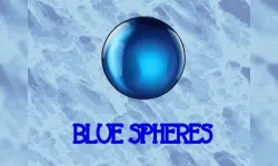 Blue spheres image