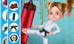 Karate Girl Vs School Bully Game image