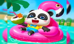 Baby Panda Summer Vacation image