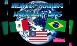 MEMORY TRAINING. AMERICAN FLAGS image