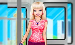 Barbie On The Train image