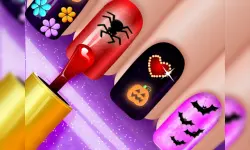 Glow Halloween Nails image