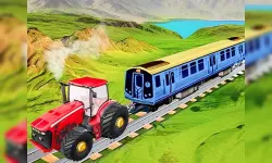 Chain Tractor Train Towing Game 3D image