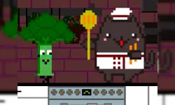 Cat Chef and Broccoli image