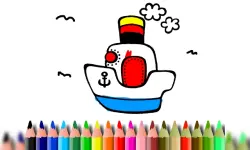 BTS Boat Coloring image