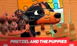 Pretzel and the puppies Jigsaw Puzzle image