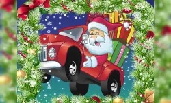 image bg Christmas Truck Jigsaw