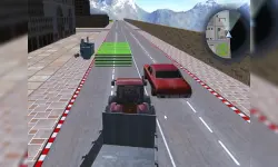Tractor Driving Garbage collect image